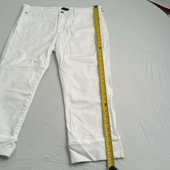 Not Your Daughter’s Jeans NYDJ Dayla cuffed capri white jeans - Picture 11 of 14